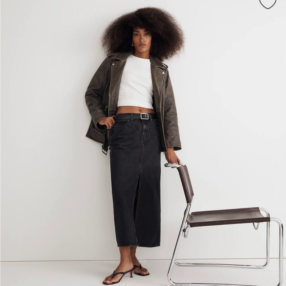 Madewell Mid-Rise Maxi Skirt - Lunar Wash